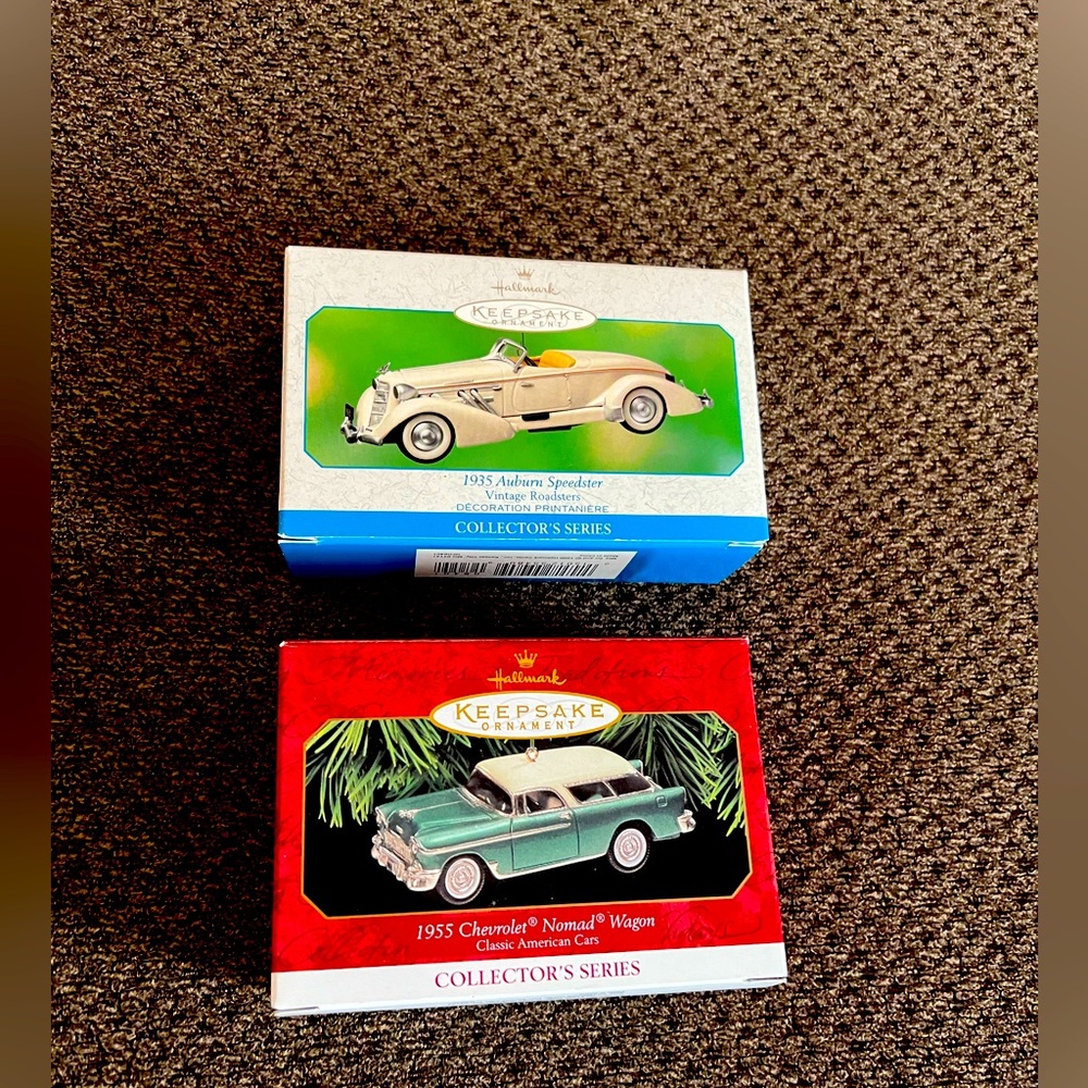 Hallmark Collector Car Ornaments (2)